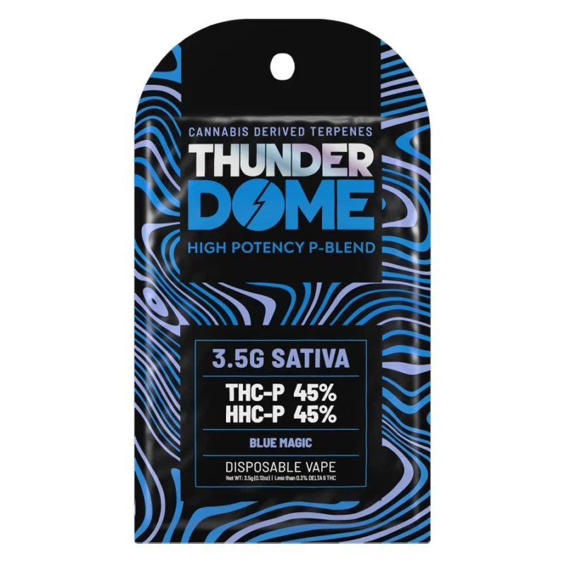 Thunder Dome High Potency P Blend 3.5G Disposable THC Vape - Blue Magic - Sativa