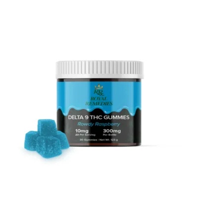 Royal Remedies 10mg Delta 9 THC Gummies - Rowdy Raspberry