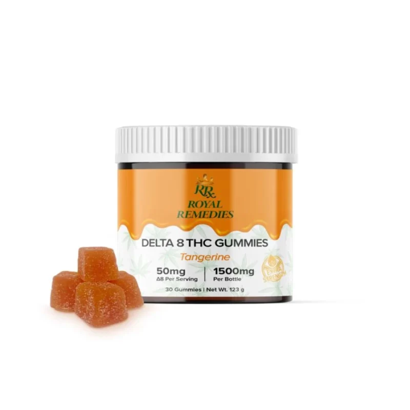 Royal Remedies 50mg Delta 8 THC Gummies - Tangerine