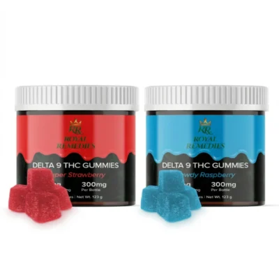 Royal Remedies Delta 9 THC Gummies - 10mg - Super Strawberry + Rowdy Raspberry
