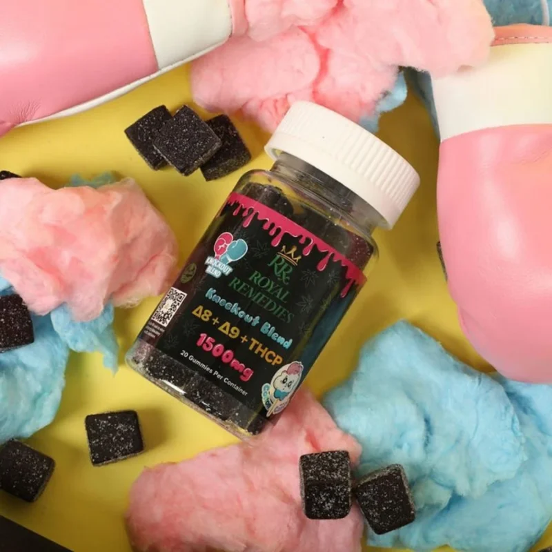 Royal Remedies 75mg Knockout Blend Super Strength THC Gummies Lifestyle Image