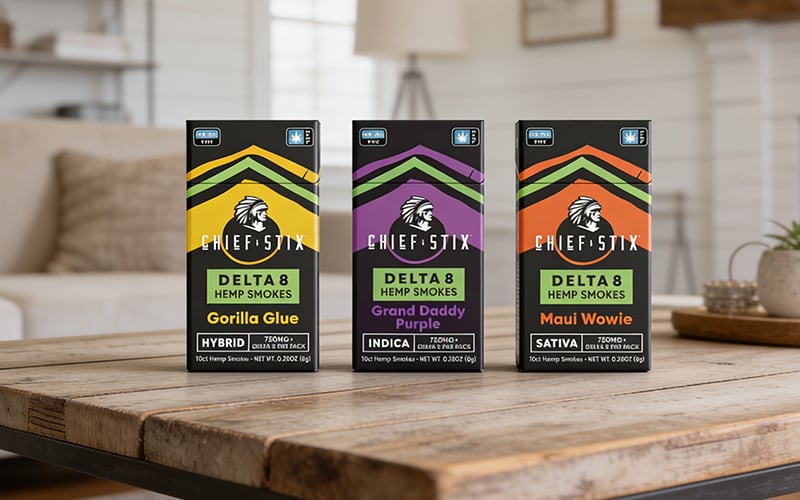 Delta 8 cigarettes by Chief Stix