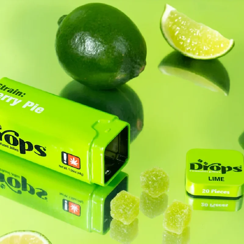 Drops Evergreen Hybrid D9 THC Gummies