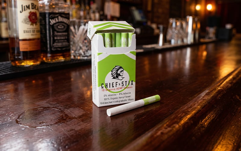 cbd stixs on bar