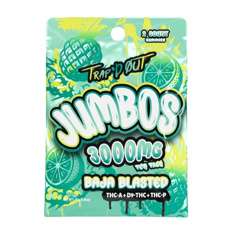 Hixotic Trap'd Out 3000mg Jumbo THC Gummies - Baja Blasted