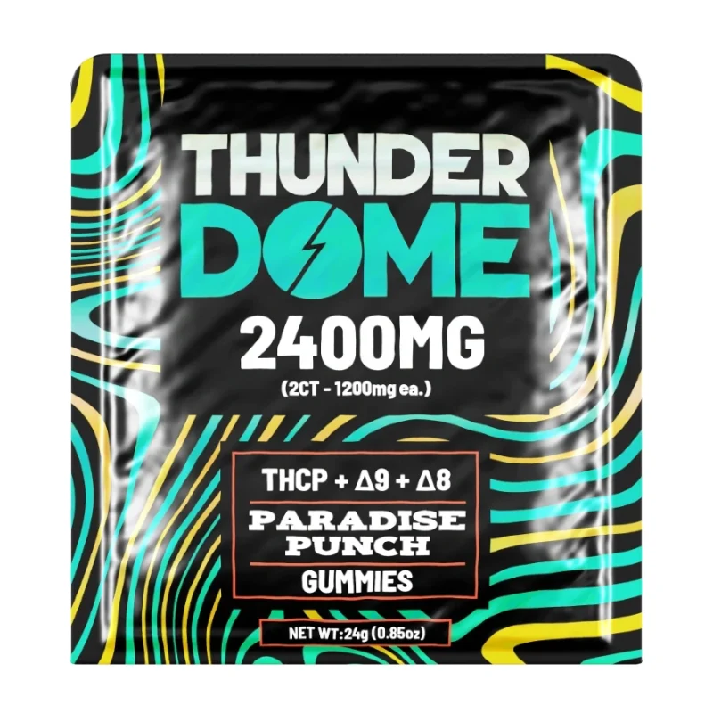 Thunder Dome 2400mg THC Gummies - 2 Pack Paradise Punch Flavor