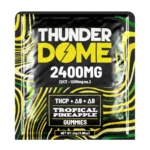 Thunder Dome 2400mg THC Gummies - 2 Pack Tropical Pineapple Flavor