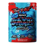 Hixotic Trap'd Out 25mg Delta 9 Gummies Blue Razz Watermelon