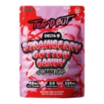 Hixotic Trap'd Out 25mg Delta 9 Gummies Strawberry Cotton Candy